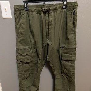 Mens Champs Green Joggers